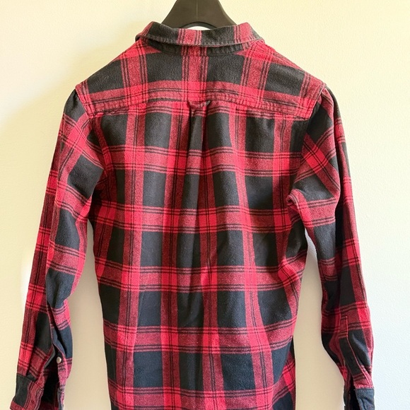 3/$18 Jachs NewYork Men’s/Boys/Unisex Red and Black Plaid Button-Up Shirt M - Picture 2 of 5